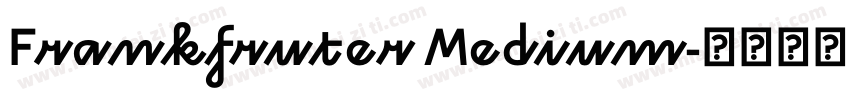 Frankfruter Medium字体转换